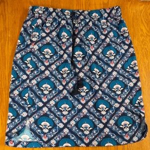 Loft printed skirt with drawstring.